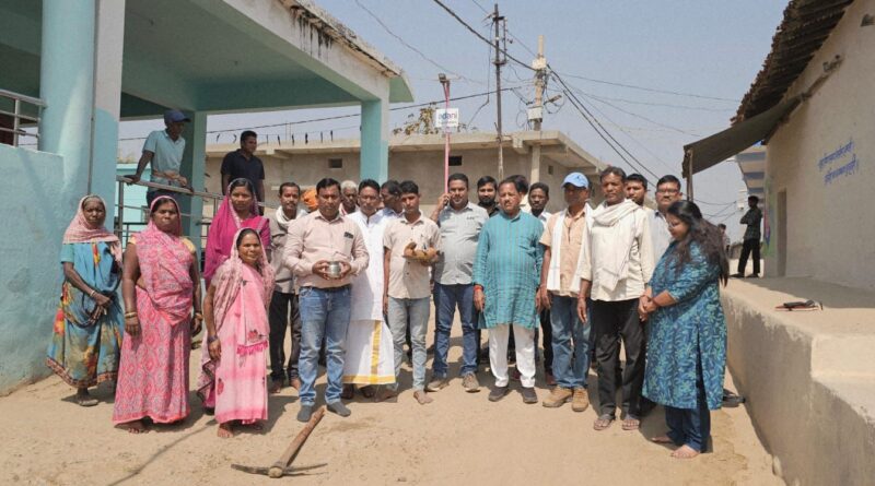 अदाणी फाउंडेशन की सीएसआर पहल: उरगा में कोरबा पावर द्वारा 500 मीटर सीसी रोड निर्माण का भूमिपूजन